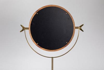 Carl Aub ck Large Carl Aub ck 4959 Brass and Walnut Floor Mirror