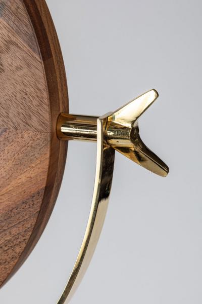 Carl Aub ck Large Carl Aub ck 4959 Brass and Walnut Floor Mirror