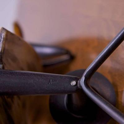 Carl Aub ck Pair of Carl Aubock Candlestick Hornscreens