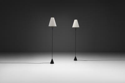 Carl Aub ck Pair of Vice Versa Metal Floor Lamps by Carl Aub ck Attr Denmark 1960s