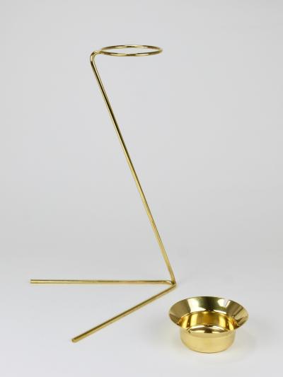 Carl Aub ck Rare Carl Aub ck Brass Standing Floor Ashtray Smoking Stand Austria 1950s