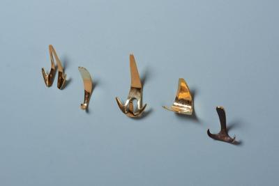 Carl Aub ck Set of Five Patinated 4982 Wall Hooks by Carl Aub ck