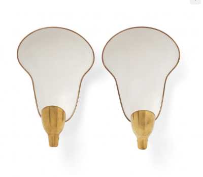 Carl Axel Acking A pair of large wall lamps by Carl Axel Acking