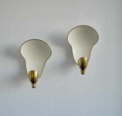 Carl Axel Acking A pair of large wall lights by Carl Axel Acking