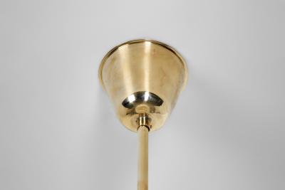 Carl Axel Acking Carl Axel Acking Opal Glass Hanging Lamp for ASEA Sweden ca 1940s