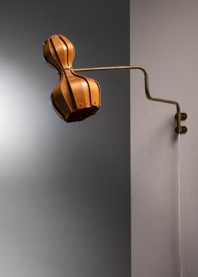 Carl Axel Acking Carl Axel Acking wood slat wall lamp for ASEA