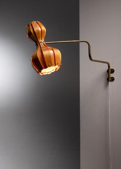 Carl Axel Acking Carl Axel Acking wood slat wall lamp for ASEA