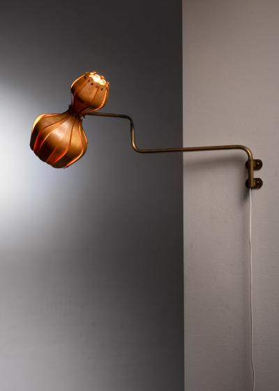 Carl Axel Acking Carl Axel Acking wood slat wall lamp for ASEA