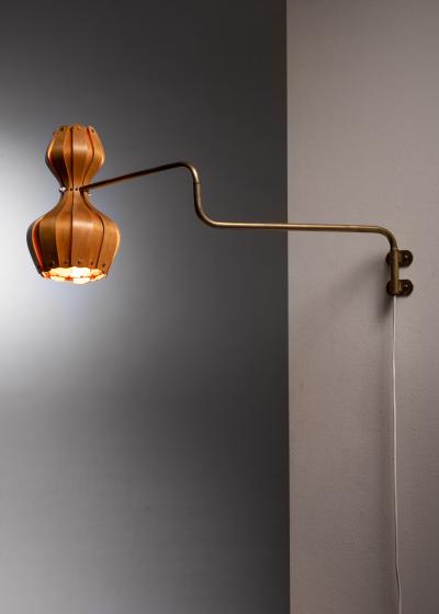 Carl Axel Acking Carl Axel Acking wood slat wall lamp for ASEA