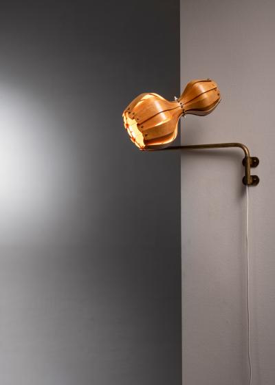 Carl Axel Acking Carl Axel Acking wood slat wall lamp for ASEA