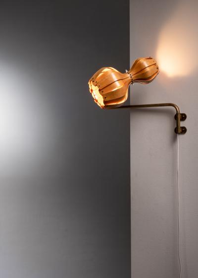 Carl Axel Acking Carl Axel Acking wood slat wall lamp for ASEA