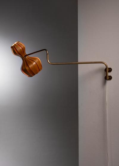 Carl Axel Acking Carl Axel Acking wood slat wall lamp for ASEA