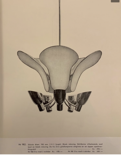 Carl Axel Acking Extremely rare ceiling lamp by Carl Axel Acking