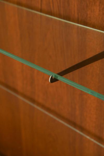 Carl Axel Acking Scandinavian Modern Cabinet in Glass Teak Beech by Carl Axel Acking 1950s