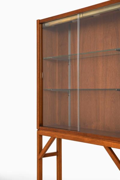 Carl Axel Acking Scandinavian Modern Cabinet in Glass Teak Beech by Carl Axel Acking 1950s