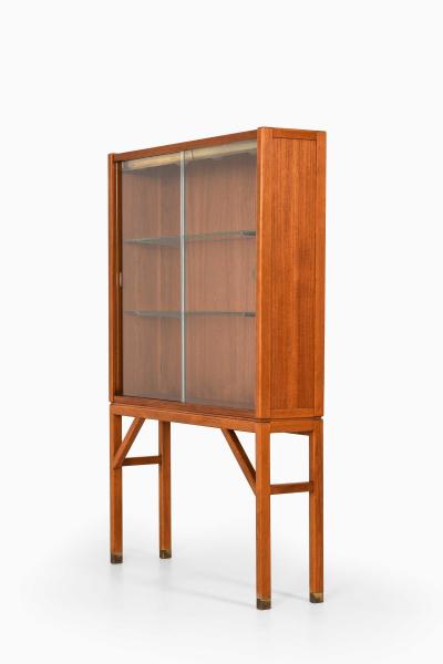 Carl Axel Acking Scandinavian Modern Cabinet in Glass Teak Beech by Carl Axel Acking 1950s