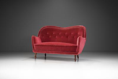 Carl Cederholm Carl Cederholm Sofa for Firma Stil Form Stockholm Sweden 1940s