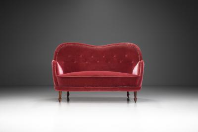 Carl Cederholm Carl Cederholm Sofa for Firma Stil Form Stockholm Sweden 1940s