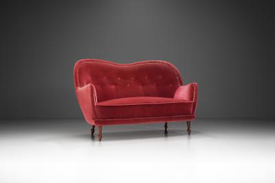 Carl Cederholm Carl Cederholm Sofa for Firma Stil Form Stockholm Sweden 1940s