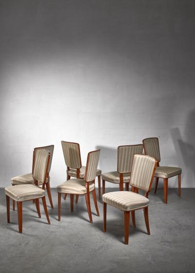 Carl Cederholm Carl Cederholm set of seven dining chairs Sweden