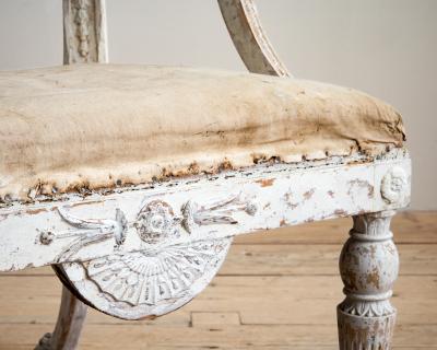 Carl Christoffer Gjorwell 19th Century Gustavian Barrel Back Armchair