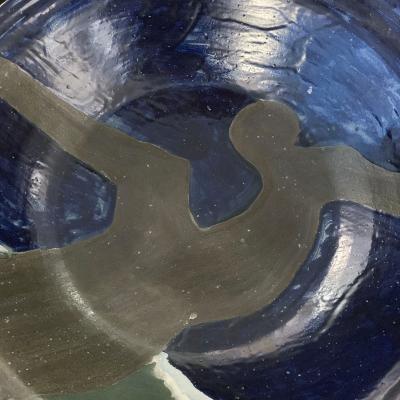 Carl Cunningham Cole BRITISH POTTER CARL CUNNINGHAM COLE MONUMENTAL CERAMIC BOWL 