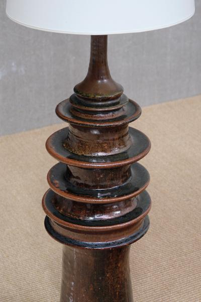 Carl Cunningham Cole Carl Cunningham Cole Ceramic Floor Lamp Algutsboda Sweden 1983