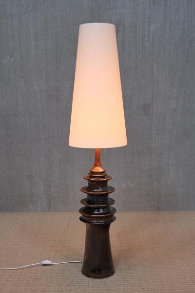 Carl Cunningham Cole Carl Cunningham Cole Ceramic Floor Lamp Algutsboda Sweden 1983