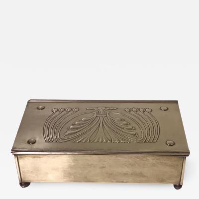 Carl Deffner Jugendstil Nouveau Secessionist Brass Box Carl Deffner Germany C 1910 