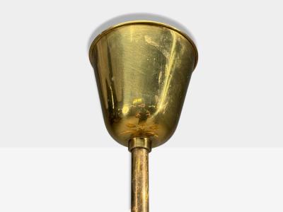 Carl Erik Bod n Chandelier Brass Glass Sweden 1940s