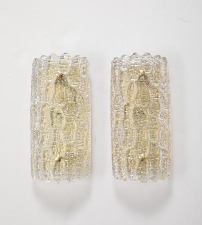 Carl Fagerlund Carl Fagerlund Crystal and Brass Sconces 4 Pairs Available 