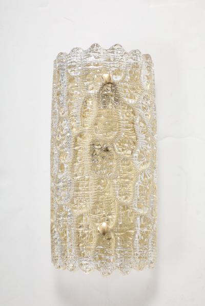 Carl Fagerlund Carl Fagerlund Crystal and Brass Sconces 4 Pairs Available 