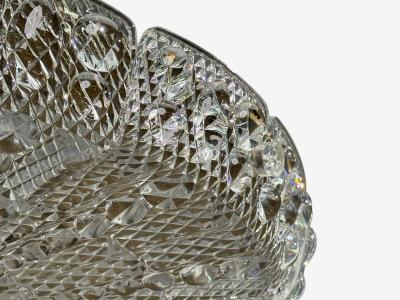 Carl Fagerlund Carl Fagerlund Pendant Light Textured Glass Brass Sweden 1960s