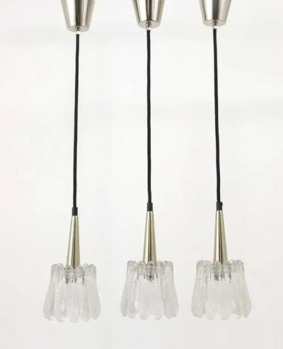 Carl Fagerlund Carl Fagerlund Set of Three Glass Pendant Lights by Orrefors Sweden 1960s