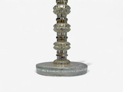 Carl Fagerlund Carl Fagerlund Swedish Modern Glass Nickel Floor Lamp Sweden 1970s