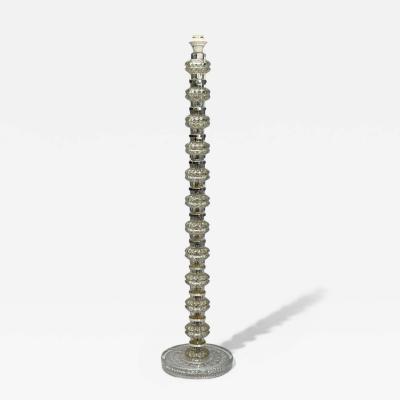 Carl Fagerlund Carl Fagerlund Swedish Modern Glass Nickel Floor Lamp Sweden 1970s