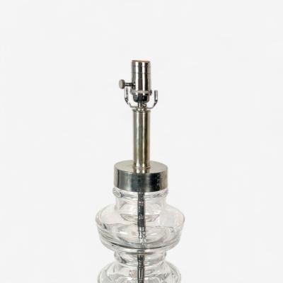 Carl Fagerlund Carl Fagerlund Swedish Modern Nickel Glass Table Lamps Sweden 1960s