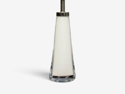 Carl Fagerlund Carl Fagerlund Swedish Modern Table Lamps White Glass Sweden 1960s