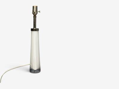 Carl Fagerlund Carl Fagerlund Swedish Modern Table Lamps White Glass Sweden 1960s