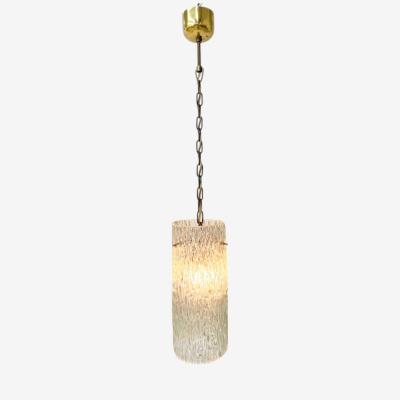Carl Fagerlund Carl Fagerlund Swedish Modern Textured Glass Pendant Light Sweden 1940s
