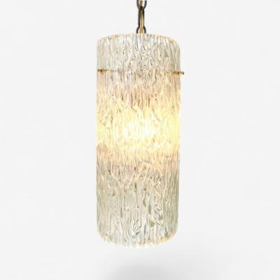 Carl Fagerlund Carl Fagerlund Swedish Modern Textured Glass Pendant Light Sweden 1940s