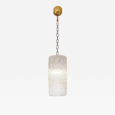 Carl Fagerlund Carl Fagerlund Swedish Modern Textured Glass Pendant Light Sweden 1940s