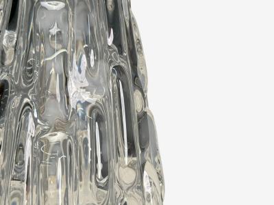 Carl Fagerlund Carl Fagerlund Swedish Modern Textured Glass Table Lamp Sweden 1960s