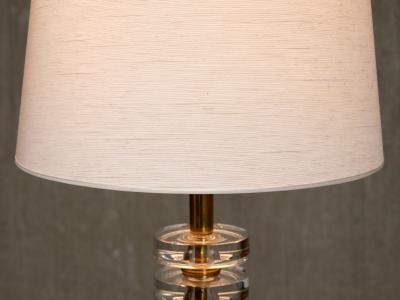 Carl Fagerlund Carl Fagerlund Table Lamp in Brass and Glass Orrefors Sweden 1950s