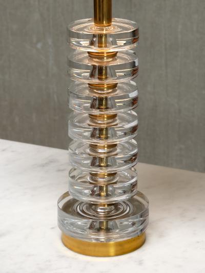 Carl Fagerlund Carl Fagerlund Table Lamp in Brass and Glass Orrefors Sweden 1950s