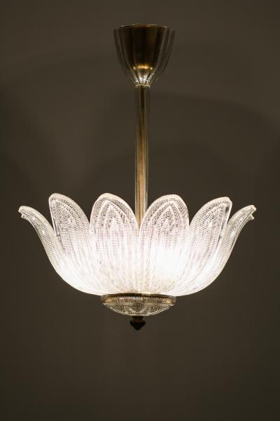 Carl Fagerlund Ceiling Lamp by Carl Fagerlund in Brass Glass 1960s