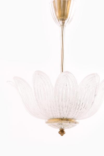 Carl Fagerlund Ceiling Lamp by Carl Fagerlund in Brass Glass 1960s