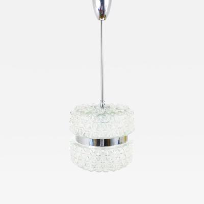 Carl Fagerlund Karl Fagerlund Style Chrome and Faceted Glass Pendant Light from the 1960s