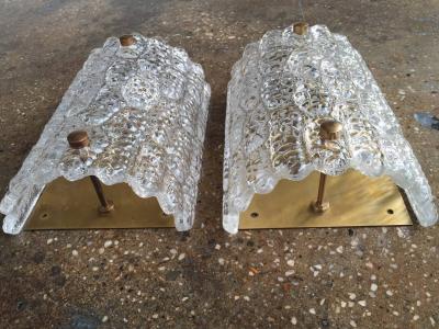 Carl Fagerlund Large Sconces by Orrefors