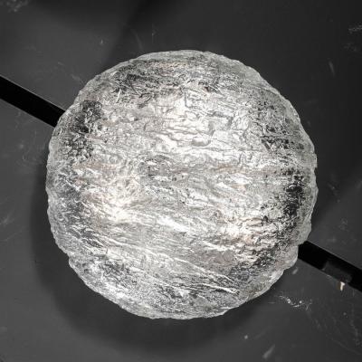 Carl Fagerlund Mid Century Modernist Glass Flush Mount by Carl Fagerlund for Orrefors
